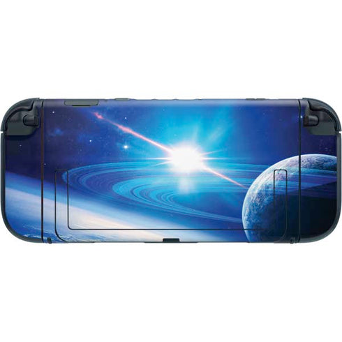 View of a Planet as it Looms in Close Orbit and with Rings Nintendo Switch 2 (2025) with Joy-Con Skin